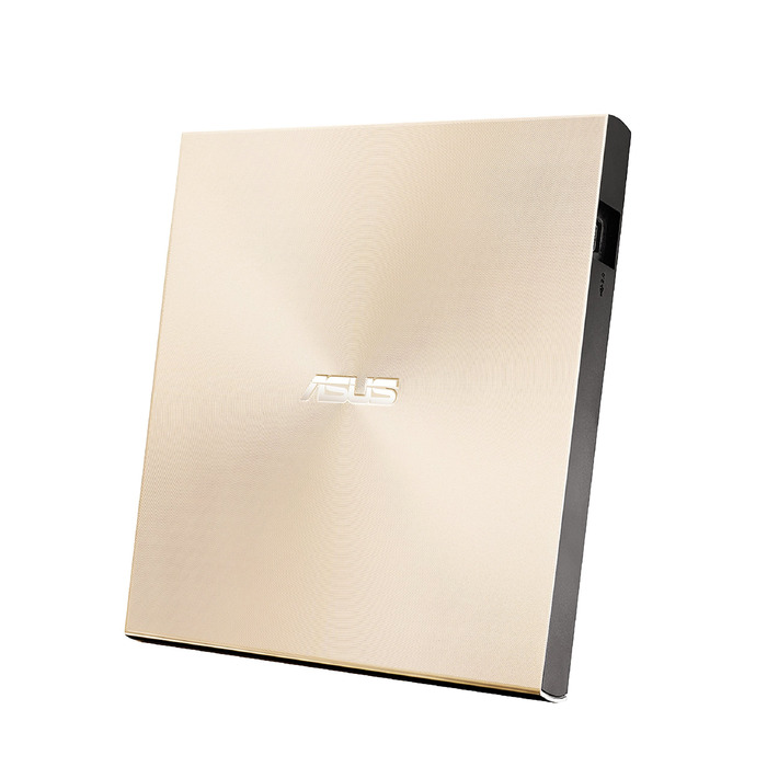 Зовнішній DVD-записувач Asus ZenDrive U9M з підтримкою USB-C та USB-A, Gold