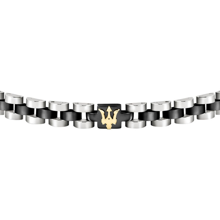 Браслет чоловічий Maserati Jewels з нержавіючої сталі, 21 см, покриття PVD (чорний) JM320AST08