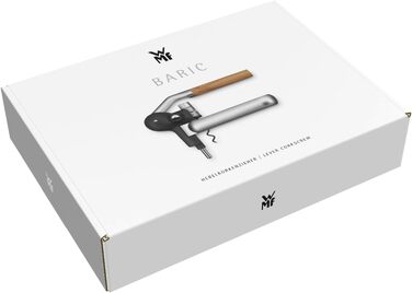 WMF Baric Corkscrew Wine 19 x 11 x 15 cm, Corkscrew with foil cutter, professional wine bottle opener, bottle opener for wine and Prosecco, wine opener, effortless operation