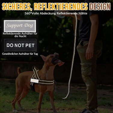 Шлейка для собак SlowTon середнього та великого розміру з повідком 1,55-1,7 м, м'яка та світловідбиваюча, з регульованою шиєю та грудьми, шлейка проти натягу для прогулянок, S, жовта