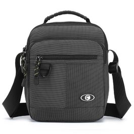 Чоловіча сумка через плече Bagzy, велика сумка-рюкзак, сумка для планшета, сіра (579grey)