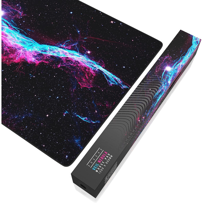 Ігровий килимок для миші Titanwolf XXL 1200x600мм з принтом Veil Nebula — великий килимок на весь стіл для миші та клавіатури