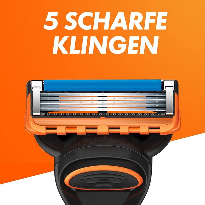 Чоловіча бритва Gillette Fusion 5 Power, металева, чорна (бритва + 1 змінне лезо)