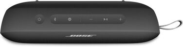 Портативна Bluetooth колонка Bose SoundLink Flex (2-ге покоління), водонепроникна, пилонепроникна, з природним звучанням, до 12 годин роботи від акумулятора, чорна