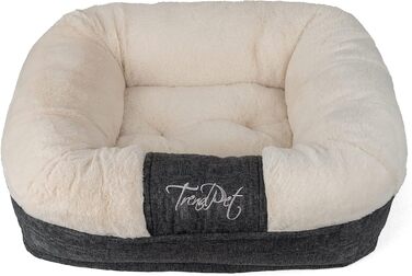 LunaLounge Snuggle Bed for Dogs and Cats in 3 Sizes and Colors (XS, Beige)