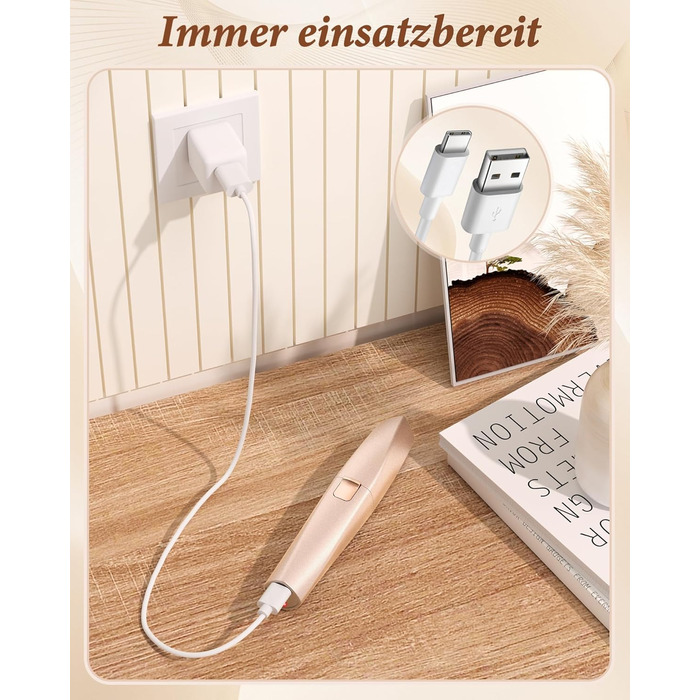 Електричний триммер для брів та обличчя для жінок 2-в-1: триммер для брів та обличчя, для видалення пушку на губах та обличчі