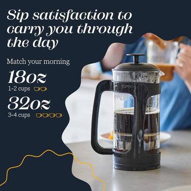 Френч-прес ESPRO P5 532 мл з подвійною мікрофільтрацією, нержавіюча сталь, для кави та чаю, без осаду та гіркоти
