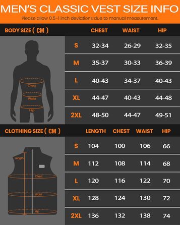 Електрична гріюча жилетка для чоловіків Polar Fleece, 6 зон нагріву, USB, Outdoor, XL, Чорний