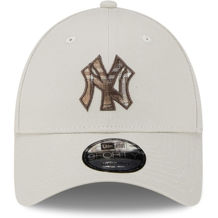 Кепка New Era 9Forty Yankees з металевою застібкою, бейсболка, кепка з козирком, MLB, для чоловіків, Нью-Йорк Янкиз, бежева