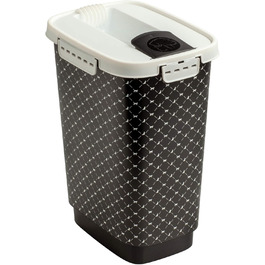 Контейнер для корму Rotho MyPet Cody, 10л з кришкою та клапаном, BPA-free, сірий/білий, 10л
