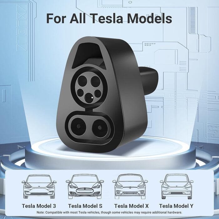 Кабель зарядний Type 2 22kW 32A 7.5м 3-фазний Mennekes IP55 для електромобіля EV/PHEV (адаптер CCS1 на Tesla в комплекті)