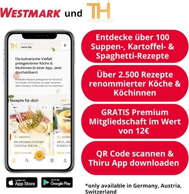 Набір кухонного приладдя Westmark 6 предметів (лопатка, товкач, ополоник, шумівка, ложка для спагетті, ложка для розмішування) - Німеччина, чорний