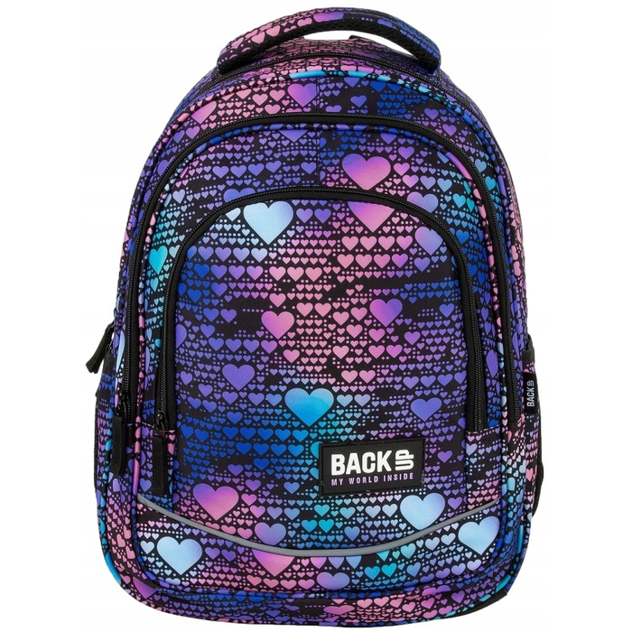 Молодіжний шкільний рюкзак BackUP 26L dance hearts з сердечками, відділення для ноутбука та формату А4