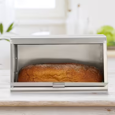 Relaxdays Stainless Steel Bread Box