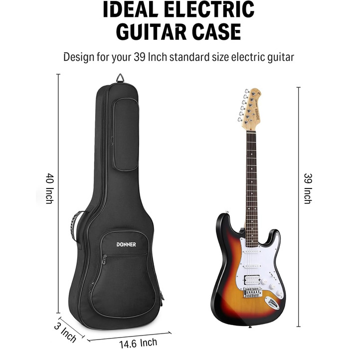 Гітарний кейс Donner 41 дюйм, 5 мм товщина