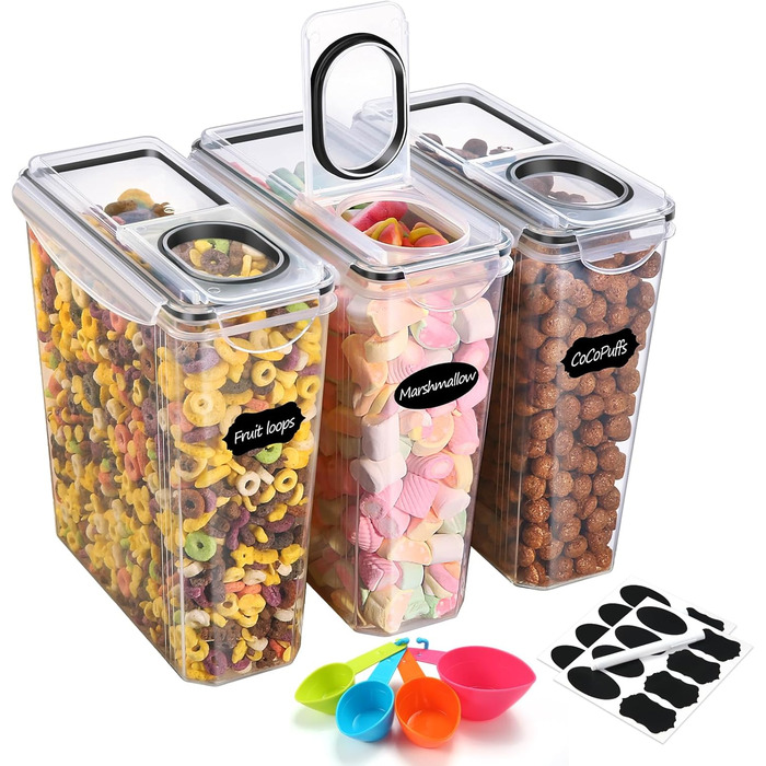 Набір контейнерів для зберігання YASHE 6 шт. 3.7L, герметичні, BPA-free, для кухні