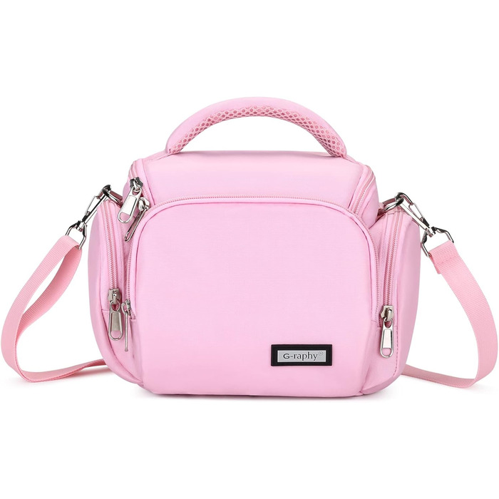 Сумка для камери Baigio: фотосумка для DSLR/SLR камер, об'єктивів та аксесуарів (рожева)