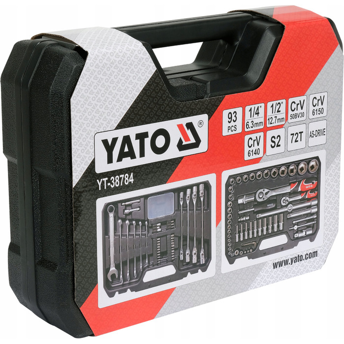 Набір інструментів Yato 93-предметний 1/4
