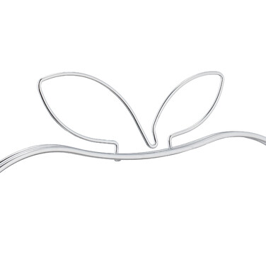 Relaxdays Fruit Bowl 'Apple' made of Metal