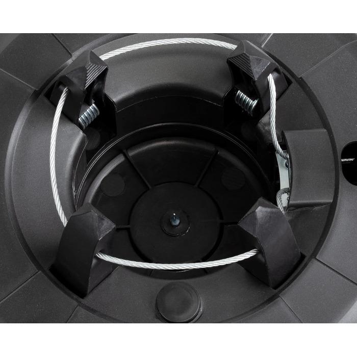 Підставка для ялинки BRANDSSELLER до 2,5 м з механізмом підйому, страхуванням та одним тросом - Зелена