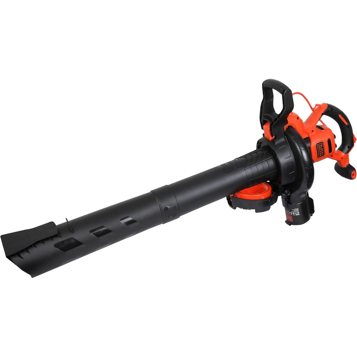 BLACK+DECKER 3-в-1 акумуляторний садовий пилосос-видувка 3000 Вт з подрібнювачем, рюкзаком-мішком 72 л, регульованою потужністю, для терас і доріжок (BEBLV300)