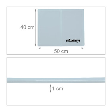 Relaxdays Cooling Mat for Dogs, Grey