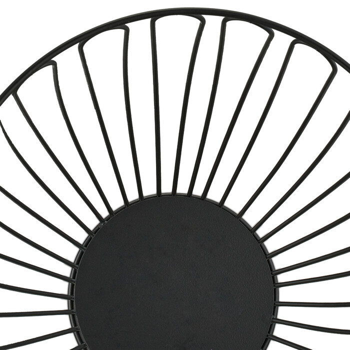 Relaxdays Black Metal Fruit Bowl