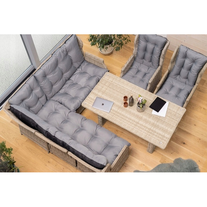 Подушка Superkissen24, 120 x 110 x 10 см, сіра