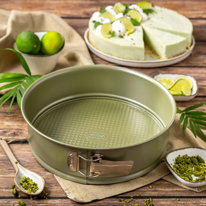 Форма для випічки Zenker Ø 18 см з високим бортиком - сталева, зелена, з антипригарним покриттям