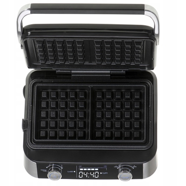 Вафельниця Adler AD 3084, 2400 Вт, LCD-дисплей, 5 програм, чорна