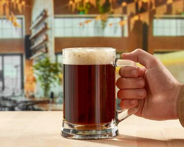 Набір з 6 склянок для пива Premium Pint, 570 мл, без свинцю. Ідеально для крафтового пива, води та напоїв.