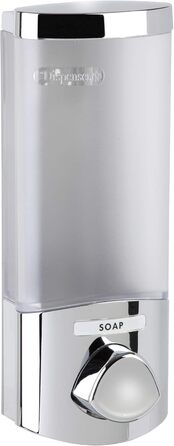 Дозатор для мила, гелю для душу та шампуню Better Living, хром, ABS-пластик, білий