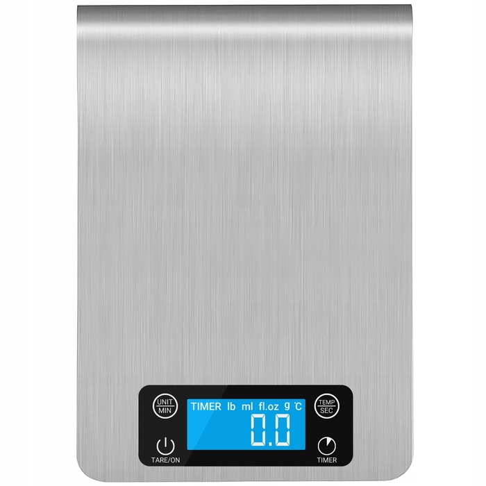 Електронні кухонні ваги 1г - 5кг з сенсорними кнопками, таймером та термометром