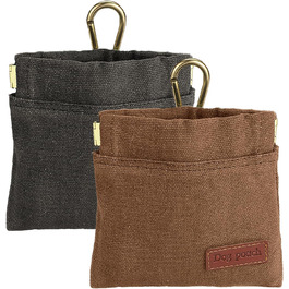 Сумки для дресирування собак Leckerlibeutel, 2 шт., для винагороди, портативні, для цуценят, з автоматичним закриттям, для прогулянок, поведінкова корекція, для подорожей, сіро-зелені