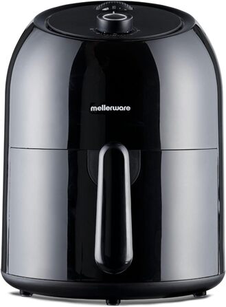 Фритюрниця повітряна MELLERWARE 1450W з скляним контейнером 4.5L, 9 програм, сенсорний дисплей, таймер 60 хв, для миття в посудомийній машині