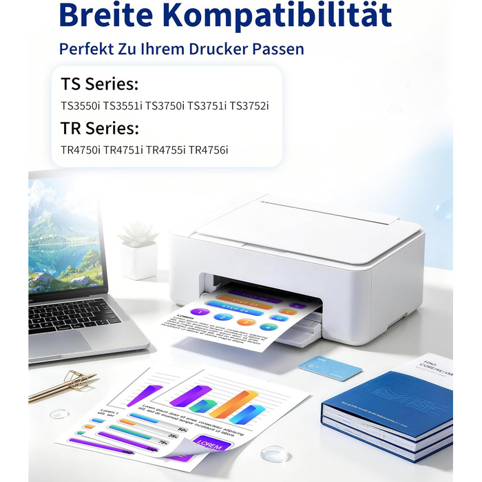 Набір картриджів 575 XL та 576 XL для принтерів Canon Pixma TS3550i, TS3551i, TS3750i, TS3751i, TS3752i, TR4750i, TR4751i (чорний та кольоровий, 2 шт.)