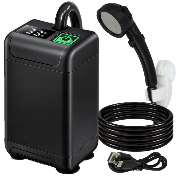 Портативний туристичний кемпінговий душ з акумулятором 7800mAh