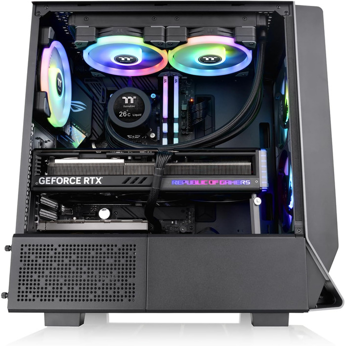 Корпус Thermaltake Ceres 300 TG ARGB Snow Mid-Tower ATX/E-ATX, білий, з 3-ма ARGB вентиляторами 140мм та загартованим склом