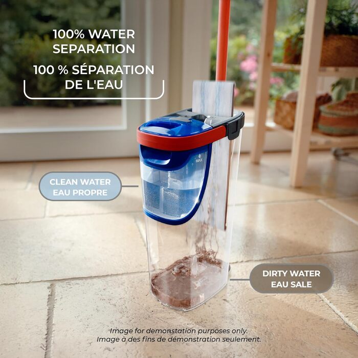 Набір для миття підлоги Vileda H2prO Flaches з відром, мікрофібра, безпечний для будь-яких поверхонь