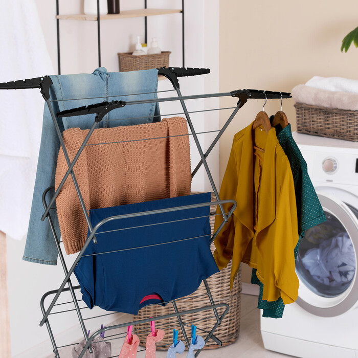 Relaxdays Clothes Drying Rack Tower Foldable