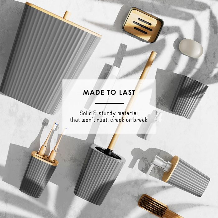 Набір аксесуарів для ванної кімнати Clara Clark Bad-Set Hunter Green (6 предметів)