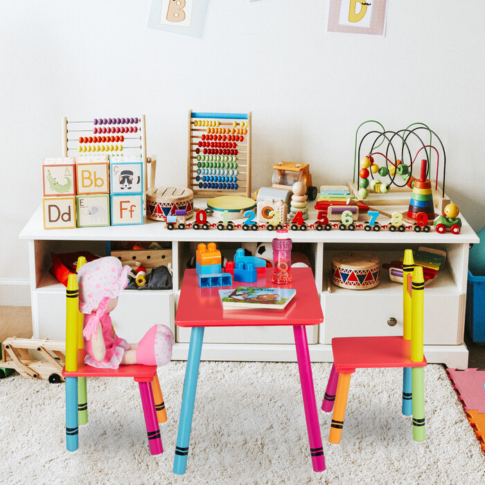 Relaxdays 3-piece Children's Seating Set, Colorful