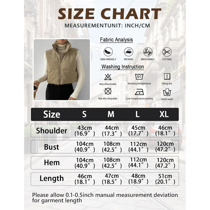 Жіноча куртка Gihuo з наповнювачем Cord, кроп-модель, комір-стійка, застібка на блискавку, стьобані рукави (M, Хакі)