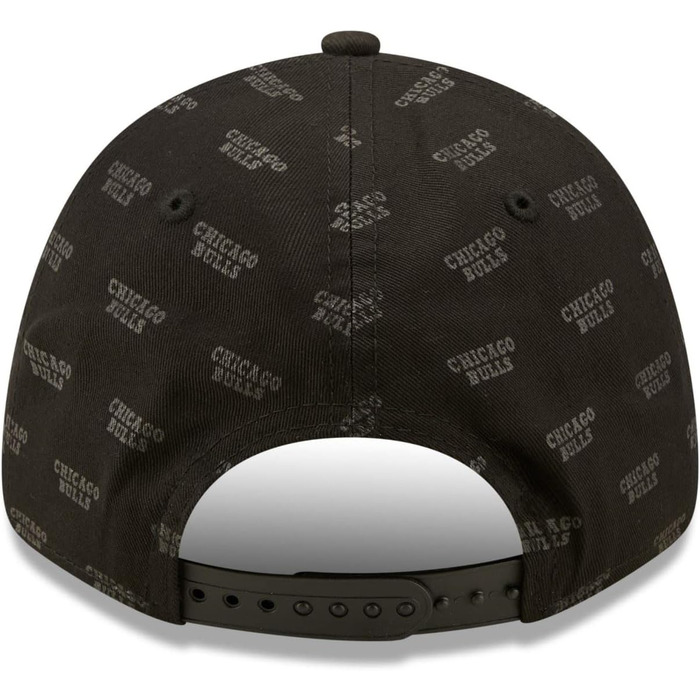 Кепка New Era Chicago Bulls NBA Monogram AOP Snapback 9Forty чорна, універсальний розмір