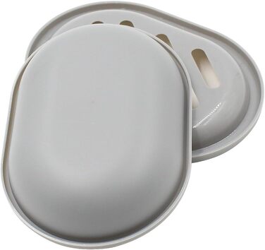 Набір мильниць Topsky 2 шт: сірі, для ванної та кухні, легко миються, підтримують суху мильну брусок