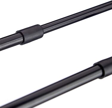 Сушарка для білизни Relaxdays, розкладна, висувна, 11 стійок, 6 рівнів, чорна, металева