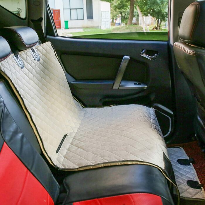Захист для заднього сидіння авто для собак CSDY: водонепроникний, антиковзкий, з боковими захистами та кріпленням для ременя безпеки
