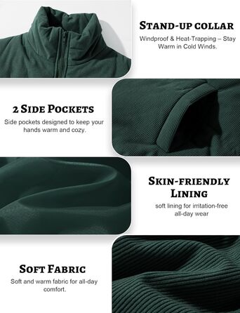 Жіноча тепла зимова жилетка FEOYA з коміром-стійкою, короткий фасон, степкова жилетка з пухозаповнювачем, без рукавів, для переходу між сезонами, тепла, зелена (M)