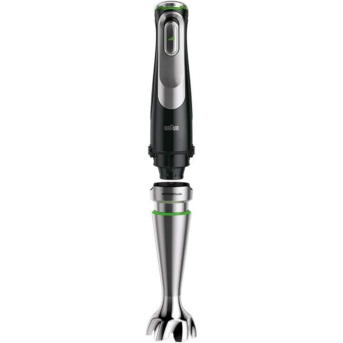Braun MultiQuick 9 MQ 9187XLI – 5-in-1 Immersion Blender with Food Processor Attachment, Chopper, Masher for Potatoes & Vegetables, and Whisk, Infinite Speed Control, 1200 W, Black/Stainless Steel