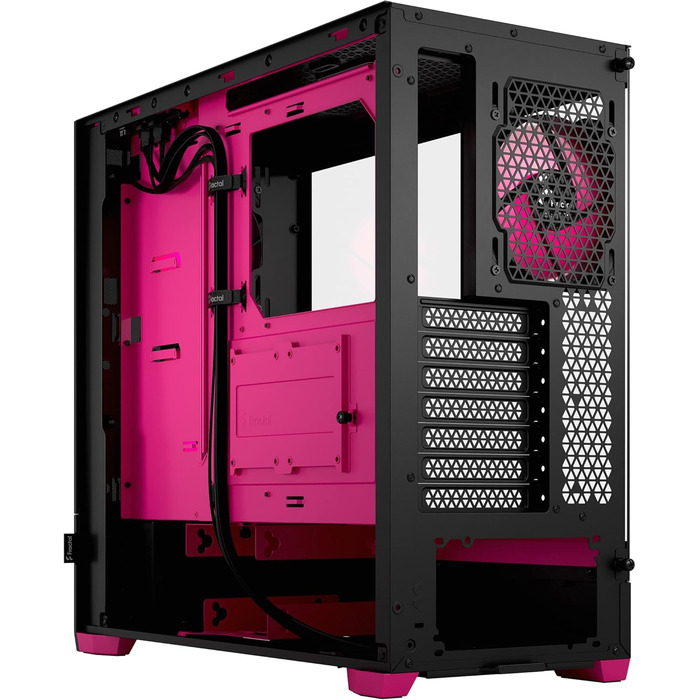 Корпус для ПК Fractal Design Pop Air RGB Magenta Core з темперованим склом, сітчаста передня панель, три RGB вентилятори 120 мм, ATX, Magenta Core